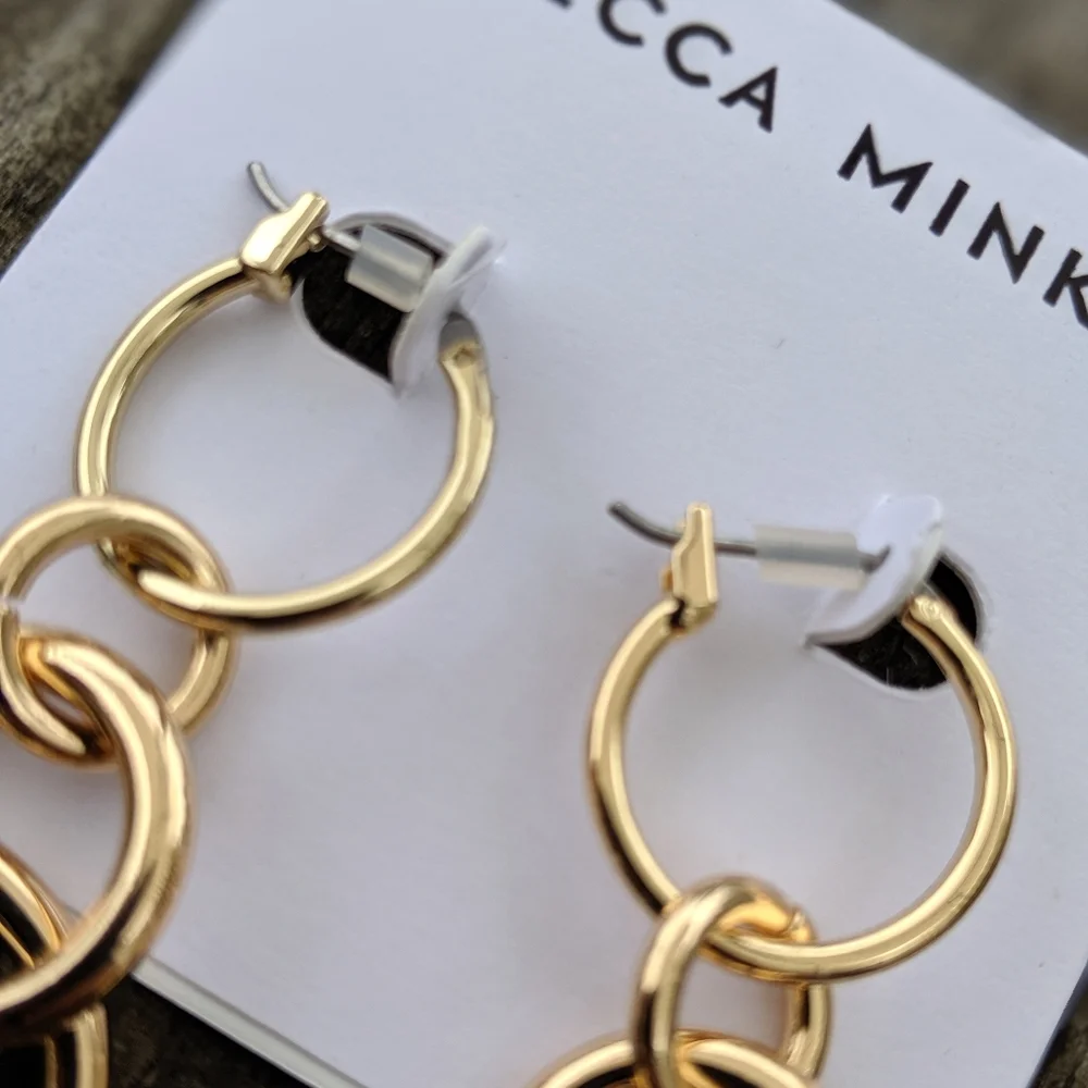 Rebecca Minkoff drop ring earrings NWT - Picture 3 of 7